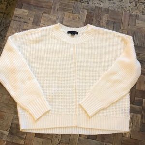 Sanctuary cream crewneck sweater. Size XS